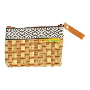 Handwoven Rattan Coin Purse Pouch – Philippines Boho Souvenir NWOT